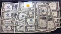 TRAY LOT OF SILVER CERTIFICATES