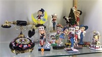 LARGE COLLECTION OF BETTY BOOP FIGURES & A