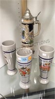 COLLECTION OF WEST GERMANY  BEER STEINS &
