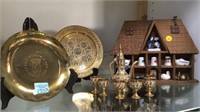 DISPLAY WITH MINITURES , BRASS MINITURES &
