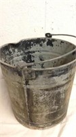 Metal bucket 10 inches tall
