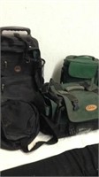 Picnic cooler bag with Cabela's bag suitcase and