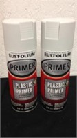 2 New plastic primer spray paint