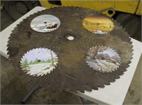 Assorted Painted Saw Blades
