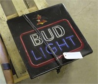 Bud Light Florescent Sign, Approx 18"x18"