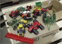 (2) Boxes of Farm Toys, 1/64th & 1/16th Scale