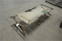 Vintage Army Cot, Approx 78"x15"x31"