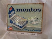 Metal MENTOS SOLD HERE Sign