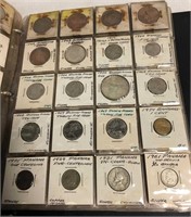 Large Collector's Album With Foreign Coins
