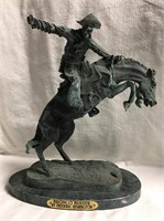 Frederic Remington Bronze Sculpture, Bronco Buster