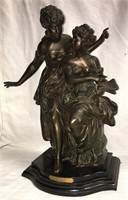 L. F. Moreau Bronze Sculpture, Romance
