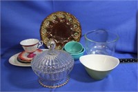 Lot of Misc Vintage Glassware & Pottery