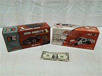 2 diecast racing cars -New in package