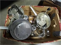 2 boxes canning jars, kettles and supplies