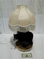 Bear themed lamp with shade