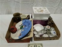 2 boxes child tea sets, plate and cups
