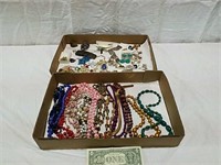 2 boxes assorted jewelry