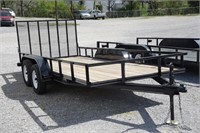 6'6"X16' DUAL AXLE UTILITY TRAILER WITH GATE