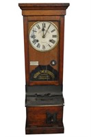 Antique National Time Recorder Time Clock