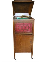 Brunswick Phonograph Oak Cabinet