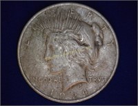 1924 Peace Dollar - F - natural