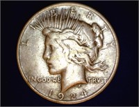 1924 Peace Dollar - VG