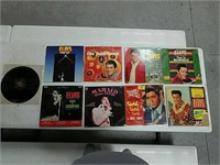 Lot of 9 Elvis Presley vinyl records