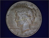 1924 Peace Dollar - XF - natural
