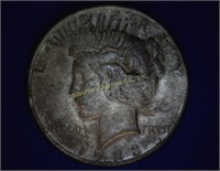 1923-D Peace Dollar - F - Toning