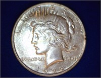 1922 Peace Dollar - AU
