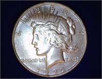 1922-D Peace Dollar - XF