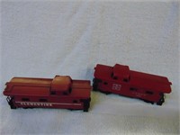 (2) HO Scale Caboose Cars