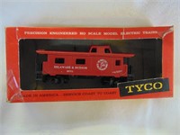 TYCO HO Scal Delaware & Hudson 6-wheel caboose w