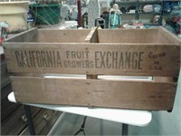 Old wooden fruit crate