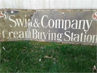 Swift & Co Cream Buying Station Sign