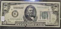 1928 50 DOLLAR REDEMABLE IN GOLD FEDERAL RESERVE