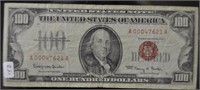 1966 100 DOLLAR US NOTE   VF