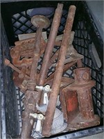 Crate with old tools