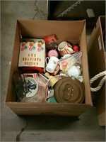 Box of Cups and canisters Etc