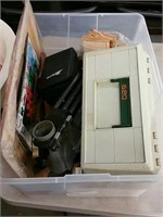 Tub of scale and Tackle Box Etc