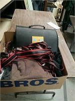 Box of nylon straps, clothing Etc