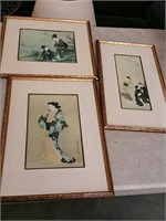 Box of three Asian pictures