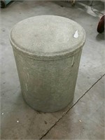 Covered fiberglass canister