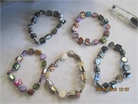 5 Stretch Stone Bracelets