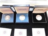 TRIO OF BICENTENNIAL STERLING SILVER COINS