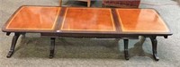 Vintage Capped Feet Coffee Table Leather