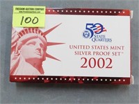 2002 U.S. PROOF SILVER COIN SET