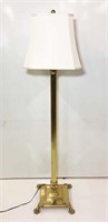 Brass Base Floor Lamp with Shade