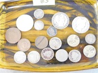 SMALL COIN COLLECTION INCLUDING SILVER