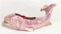 Iridescent Pink Ceramic Koi Fish Planter